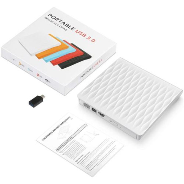 Ulkoinen CD/DVD-asema, Kingbox USB 3.0 Type C Kevyt