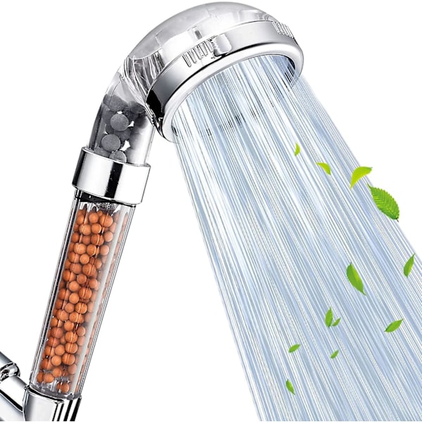 Duschhuvud Filter Filtrering Högtrycksfunktion Spray Handhållet Duschmunstycke