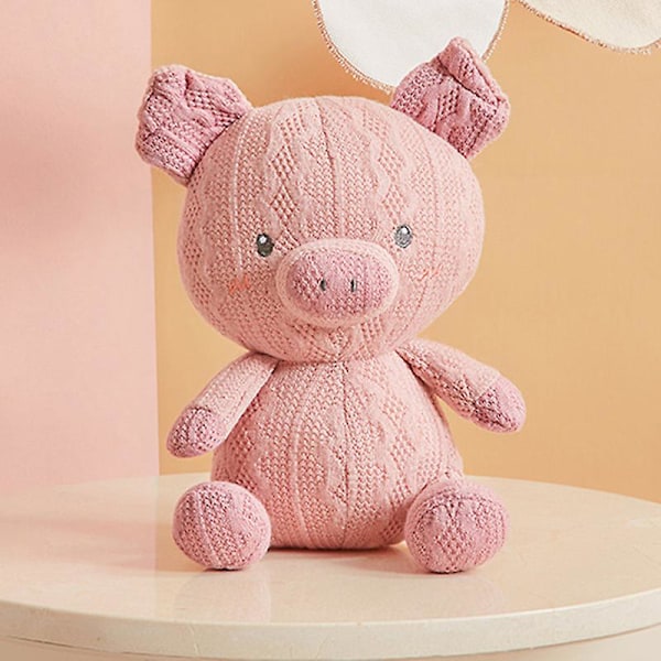 Bedårande Djur Ull Docka Mjukt Gosedjur Barn Kramkudde Soffa Hem Dekorativ Prydnad Födelsedag Piglet