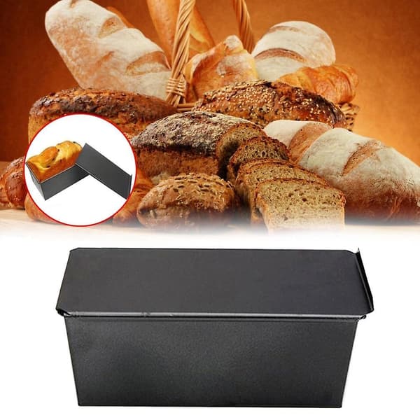 [LCS] Rostat brödform kakform köttfärslimpa med lock järn rostat bröd kakform köksbakeware DIY Non