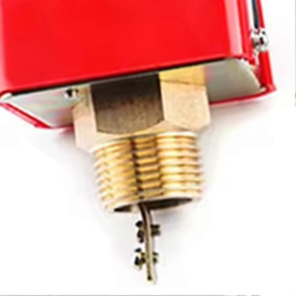 1 stk. Målstrømsmåler Rustfrit Stål Forsegling Rød Flow Sensor Controller Vandflowafbryder Værktøj Red   silver
