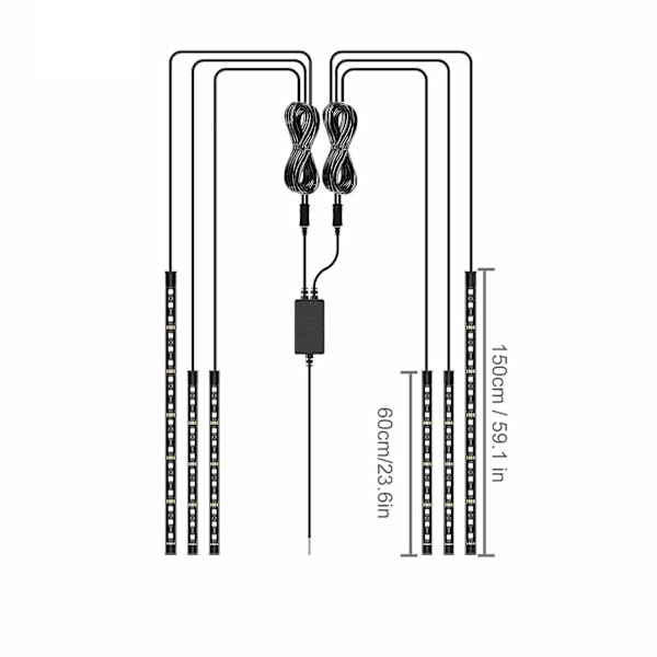 Neon LED Strip Lys til Undervogn