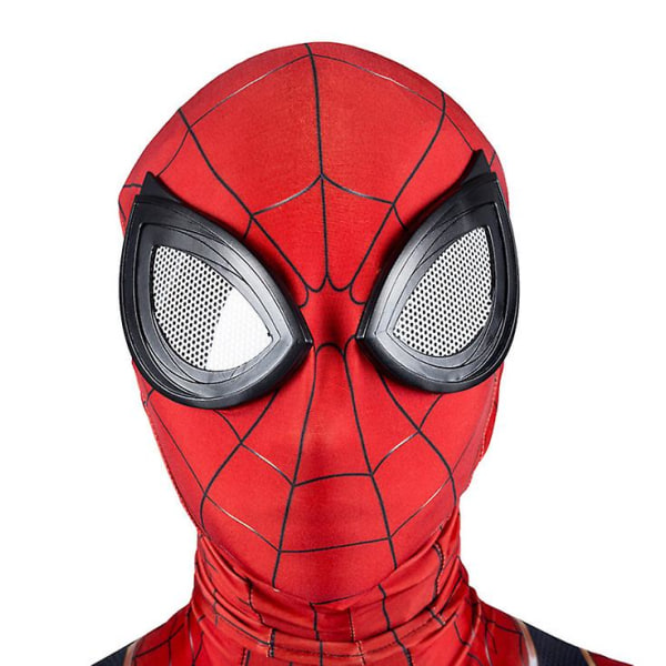 Halloween Show Spiderman-huvudbonader (2 stycken röd/svart) Spiderman Mask Avenger Costume Mask, gjord av 100 % polyester. Storlek: Vikt: Vikt: Cirka 250