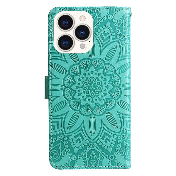 Nahkainen puhelinkotelo iPhone 14 Pro Maxille Green