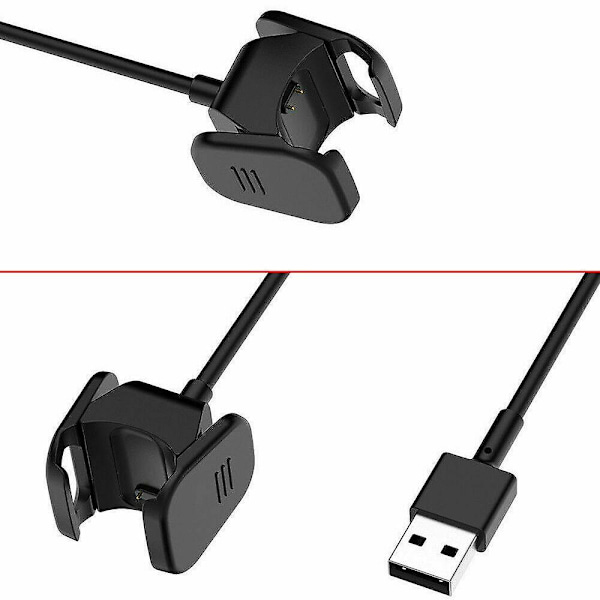 100cm USB Oplader Dock Adapter Kabel Ledning For Fitbit Charge 3 4 Armbånd