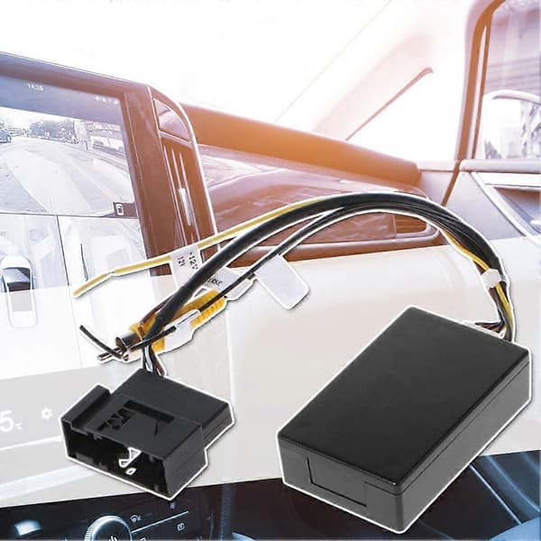 [LCS] RGB til AV Ryggekamera Adapter Auto Backup Kamera Dekoderboks for RCD510/RNS510/RNS315 Black