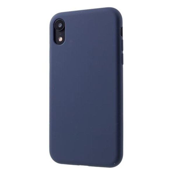 Mjukt mörkblått flytande case för din Apple iPhone XR 6.