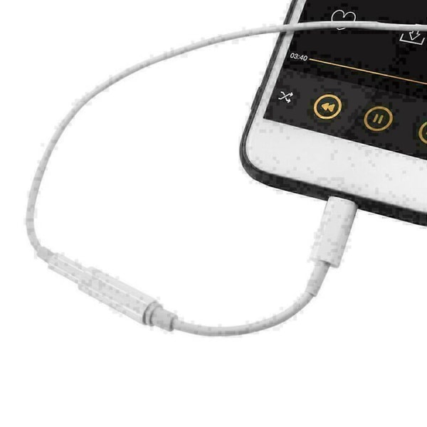 För Iphone 7 8 Plus X Xs Xr 11 12 Pro 8-stift till 3,5 mm hörlursuttag Adaptersladd
