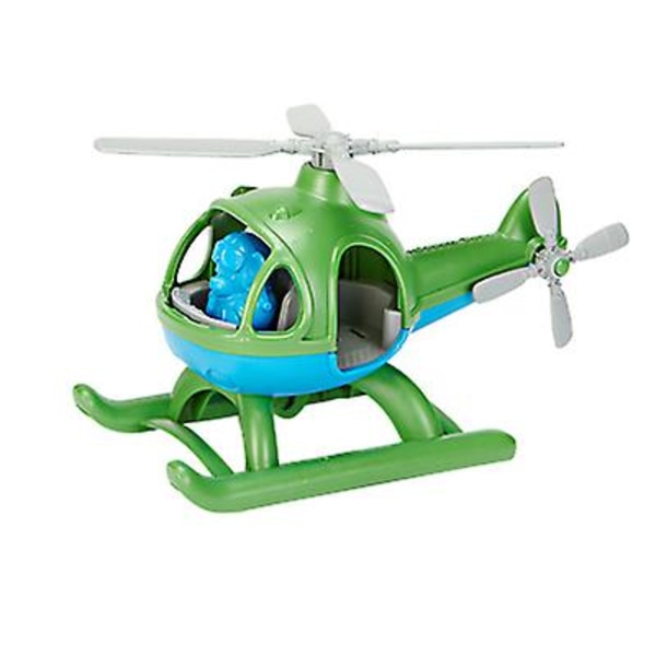 Flygplanshelikoptermodell barnleksaker falltålig taxiflygplan green 22*12cm