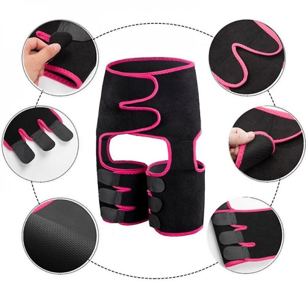 Fitness Waist trainer Sportbälte Justerbart elastiskt midja Ryggstödsbälte Neopren Slimming Style2-Pink S-M