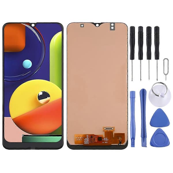 incell LCD-skärm för Galaxy A30 / A50 / A50s (stöder ej fingeravtrycksidentifiering) med Digitizer Full Assembly (svart) Black