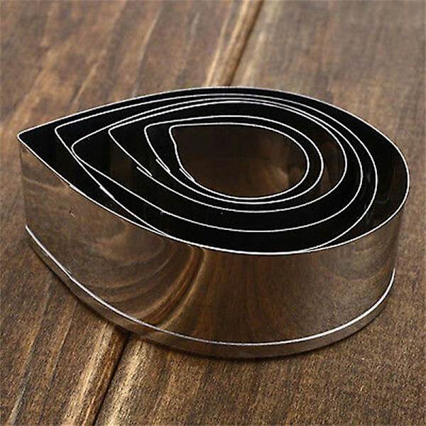 6X/Set Rosblad Form Tårtdekor Fondantform