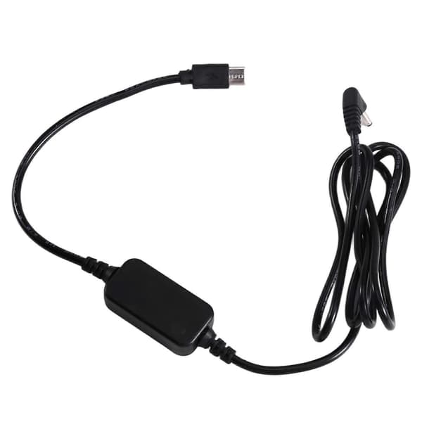 PD Typ C till DC 3.0x1.1mm hankabel för DC-koppling DR-E5 DR-E8 DR-E10 DR-E12 DR-E15 DR-E17 Black