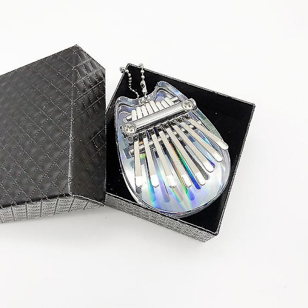 8-tangenters Kalimba Mini Tommelfingerklaver Fingerklaver Akryl Fingerkeyboard Instrument Cat