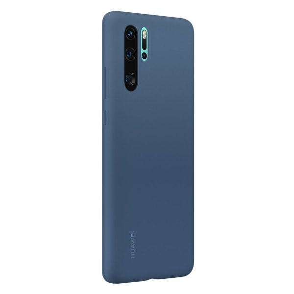 Huawei blått silikonhårt case för P30 Pro