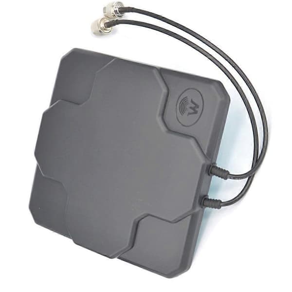 Utomhus 4G LTE-antenn Dubbelpolariserad Panel Riktad Extern Antenn N Hona Black