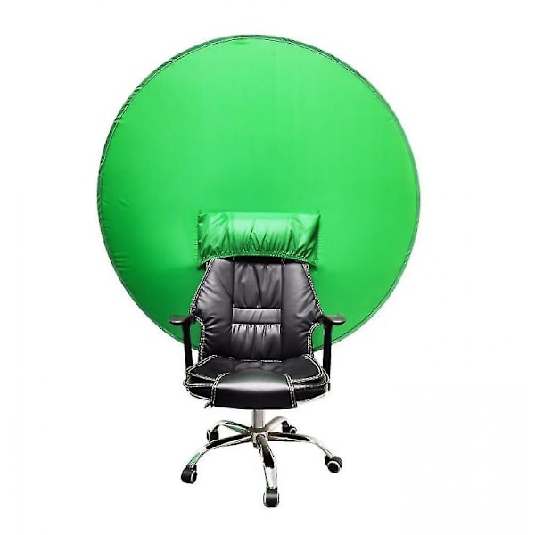 Kannettava vihreä tausta, Zoom Virtual, kotitoimisto, kamera, matka (142cm)