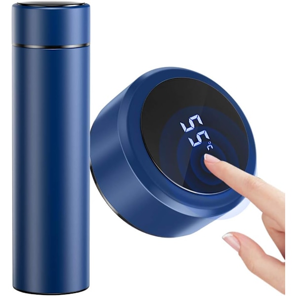 Termosflaska, Vattenflaska Vakuumisolerad Mugg 304 Rostfritt Stål, LED Touch Screen Temperaturdisplay, Smart Mugg Förseglad Flaska Idealisk för Varmt