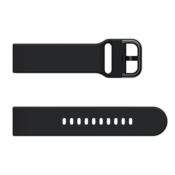 Silikonerem til Smartwatch (20mm) - Sort 15