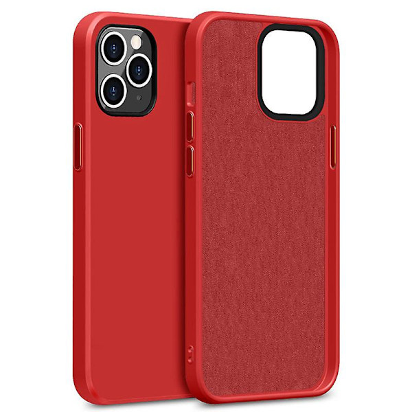 TPU-etui kompatibelt med iPhone 12 12pro 12pro Max Red iPhone 12 and 12 Pro