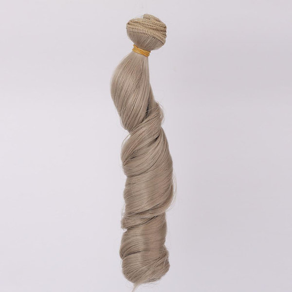 Längd 15cm Horisontell Längd 100cm Docktillbehör Lockar Syntetisk Fiber Peruk Hår För Dockperuker Högtemperatur M