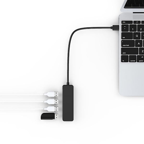 Usb2.1 Hub -kannettavan telakointiasema Black