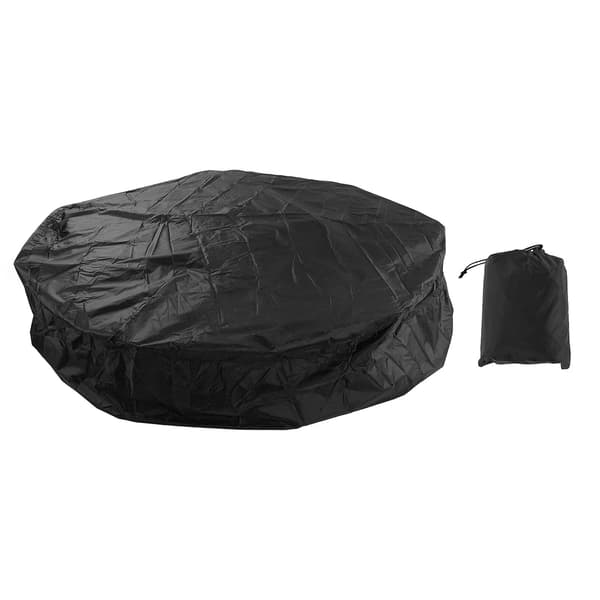 Utomhusmöbler Dammskydd Runt Badkarsskydd 190 Silver Polyester Taft Jacuzzi Vattentätt Skydd