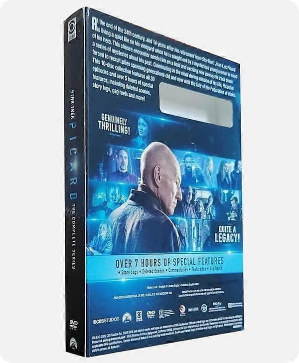 [LCS]Star Trek: Picard: The Complete Series 1-3 engelsk version (DVD, 2023, 10-disc boxset) Ny