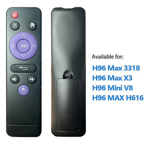 [LCS]Fjernkontroll for H96 Max RK3318 TV-dekoder Bærbar IR-fjernkontroll for Smart TV-tilbehør