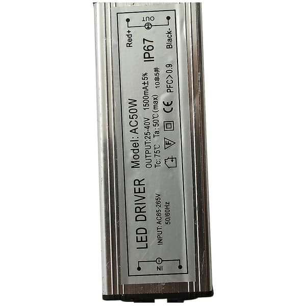Transformator Driver LED-lampa 50w Vattentät DC25-40v 1500ma JU as shown