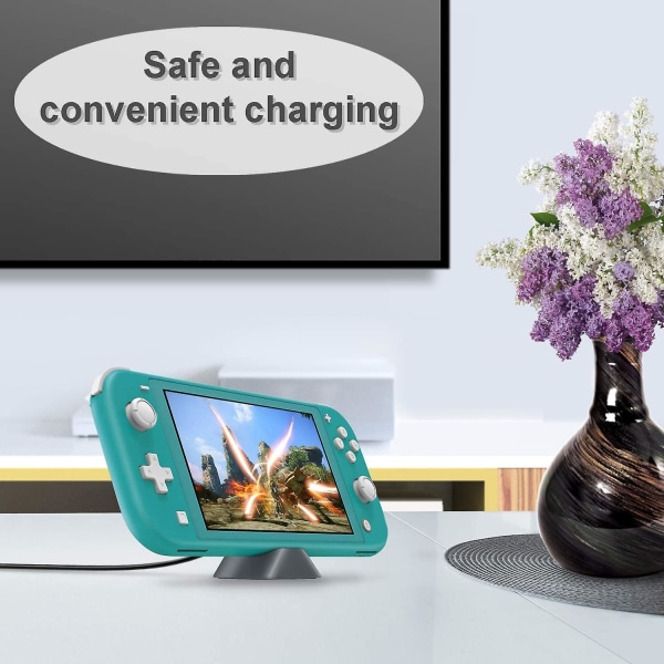 Bärbar miniladdare för Nintendo Switch/ns Lite Grey