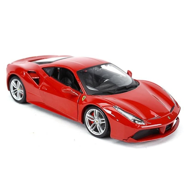 1:24 Ferrari 488 GTB Sportbil Statiska formgjutna fordon Samlarmodell Billeksaker|Diecasts