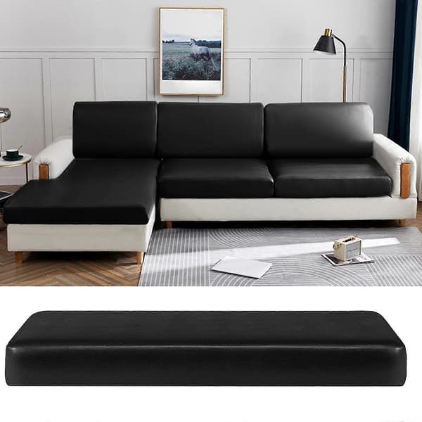 [LCS]PU Läder Soffkuddfodral Andningsbart för Husbil Loveseat 1-sits 3 Seater