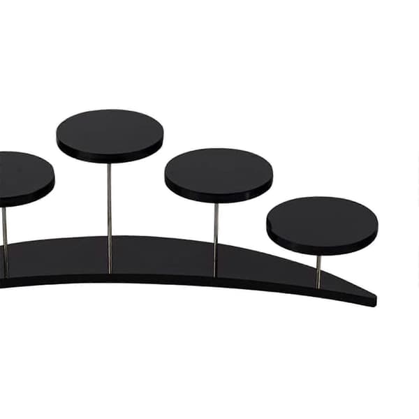 Akryl Cupcake Stands til 5 Cupcakes Display Stand, Cupcake Holder Dessert Stand Black