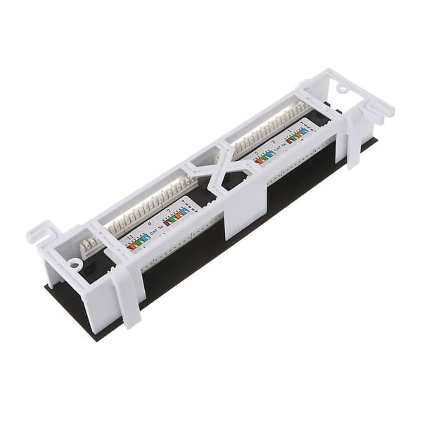 [LCS] Rj45 CAT5 CAT5E Nettverk Patch Panel Veggmontering Rackmonteringsbrakett