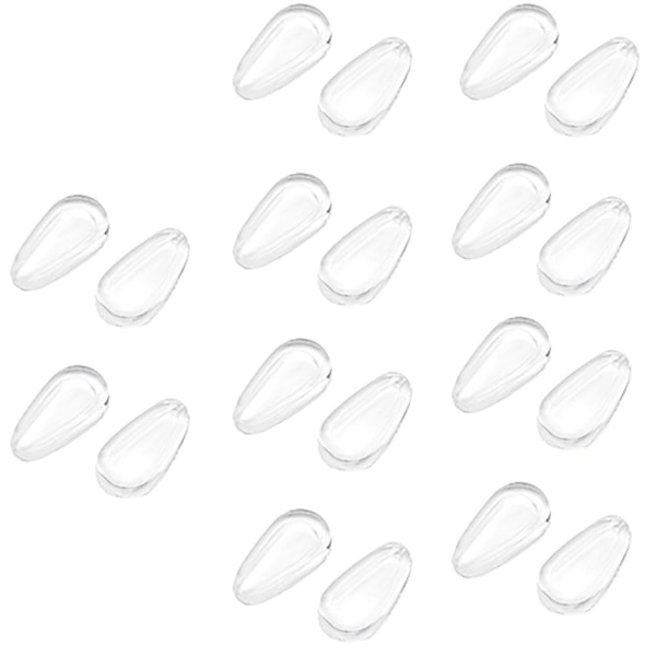 10 paria silmälasien nenätyynyjä, nenätyynyn pidike, silmälasitarvikkeet 10Pairs 10Pairs