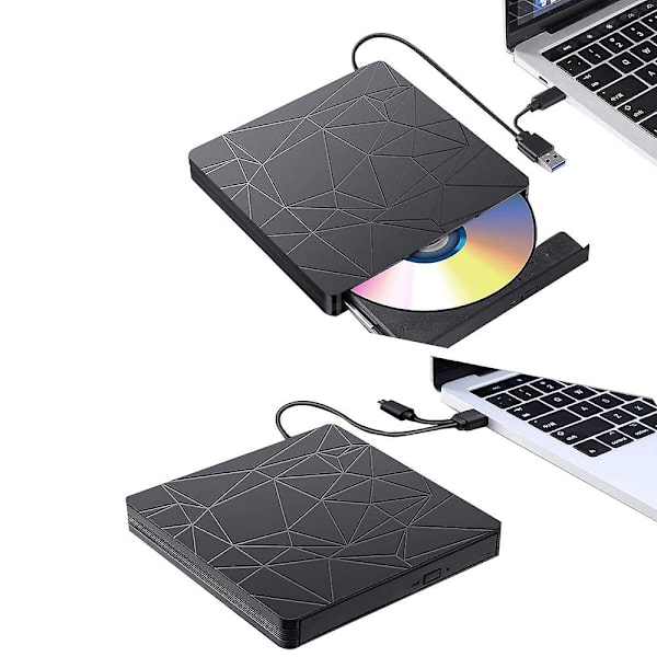 USB 3.0 & Type C DVD-asema, CD-poltin, ulkoinen DVD-RW-soitin/kirjoitin