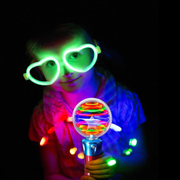 Lys upp Magic Ball Toy Wand För Barn Blinkande Led Spännande Spinning Light