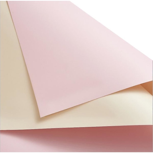 Blomsterpresentpapper 20 Ark Dubbelsidigt 2-färgat Födelsedag Bröllop pink