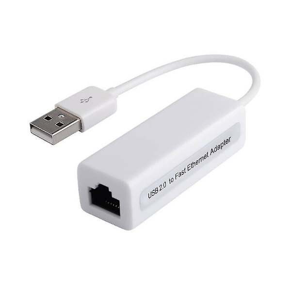 Ny USB Ethernet-adapter USB 2.0 Nätverkskort USB till Internet RJ45 Lan