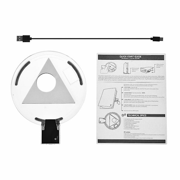 Controller Dualsense tillbehör för PS5 justerbar RGB bas LED hållare smartphone grepp fäste stativ vinkel vacker