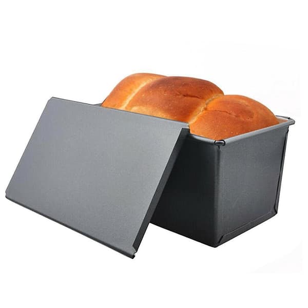 [LCS] Rostat brödform kakform köttfärslimpa med lock järn rostat bröd kakform köksbakeware DIY Non