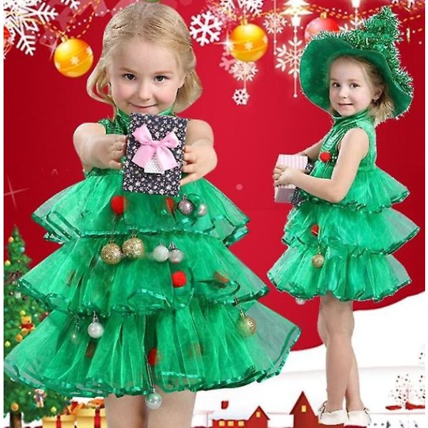 Barn julkostymer Elf Outfit 120cm