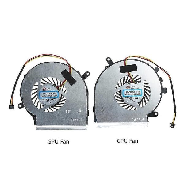 5V 0.55A 3-bens bærbar køleventilator udskiftning til MSI GE72 GE62 PE60 PE70 GL62 GL72 serie computer hardware reparationskomponent del CPU and GPU