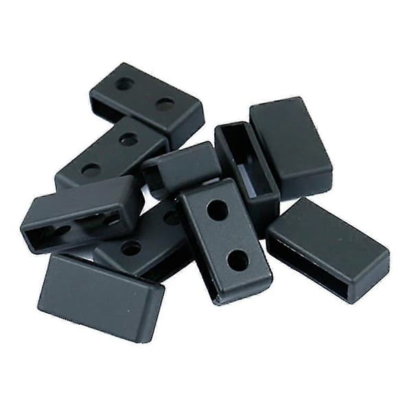 [LCS] 10x Gummi Urrem Løkke Til G-shock Ba100 Ga100 Holder Sort 22mm