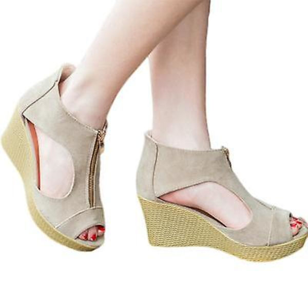 Ny Kilklack Fiskmunssandal Höj Sandal Casual khaki 39