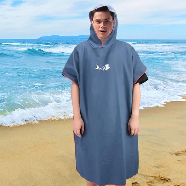 [LCS] Strand-/Surf-/Badehåndkle for voksne og barn - Poncho med hette