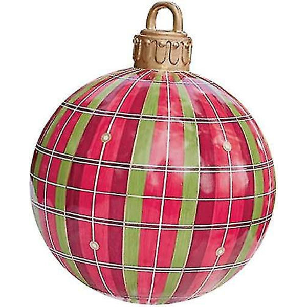 Stor Jul PVC Uppblåsbar Dekorerad Boll, Juldekorationer Julklapp 2