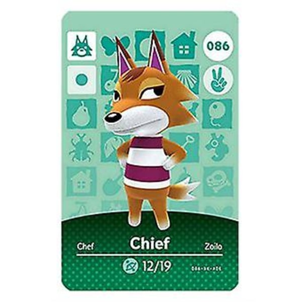 Nfc-spelkort för djurpassering, kompatibel Wii U - 086 Chief