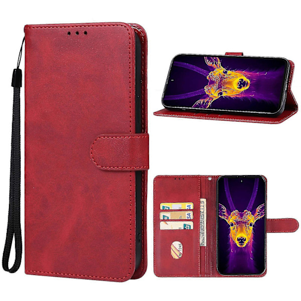 [LCS]För Ulefone Armor 25T Pro Läderfodral Red